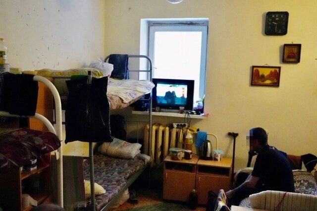    Центр помощи бездомным, конечно, не санаторий, но есть всё необходимое. Фото: Телеграм-канал омбудсмена Юлии Сударенко