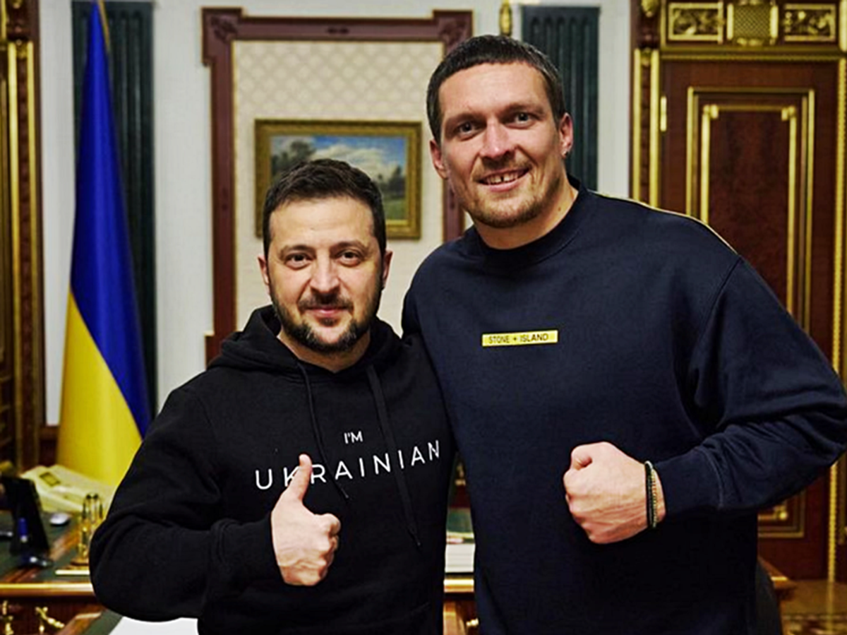    Владимир Зеленский и Александр Усик | © Соцсети боксера