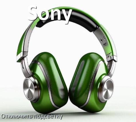 
Как на наушниках Sony отключить подсветку