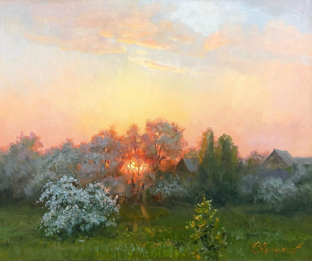 Викентий Лукьянов. Солнце в цветущем саду