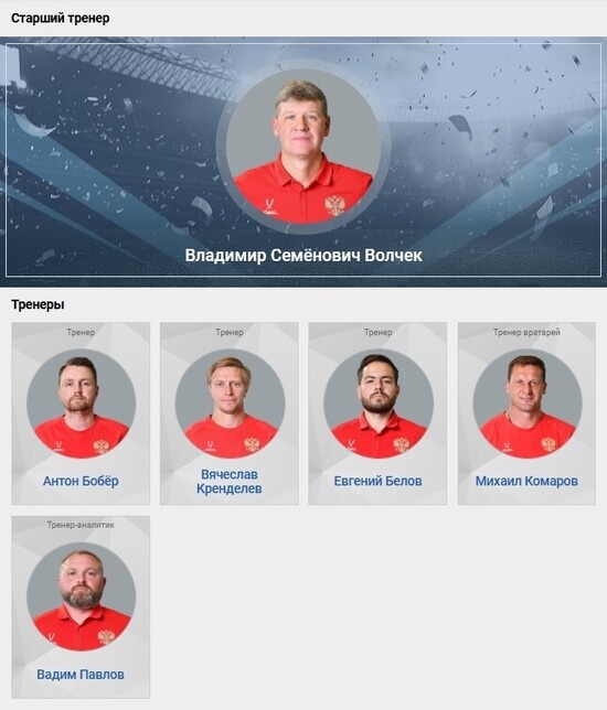     Тренерский штаб юношеской сборной до 17 лет. Фото: официальный сайт РФС