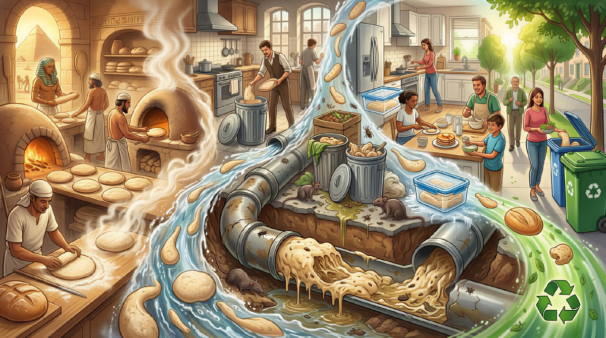 Думаете, остатки теста — безобидный мусор? На самом деле их попадание в канализацию или обычный бак запускает цепочку проблем.