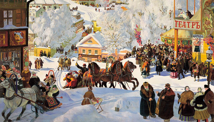 «Масленица», Борис Михайлович Кустодиев (1919 год). Фото: wikipedia.org