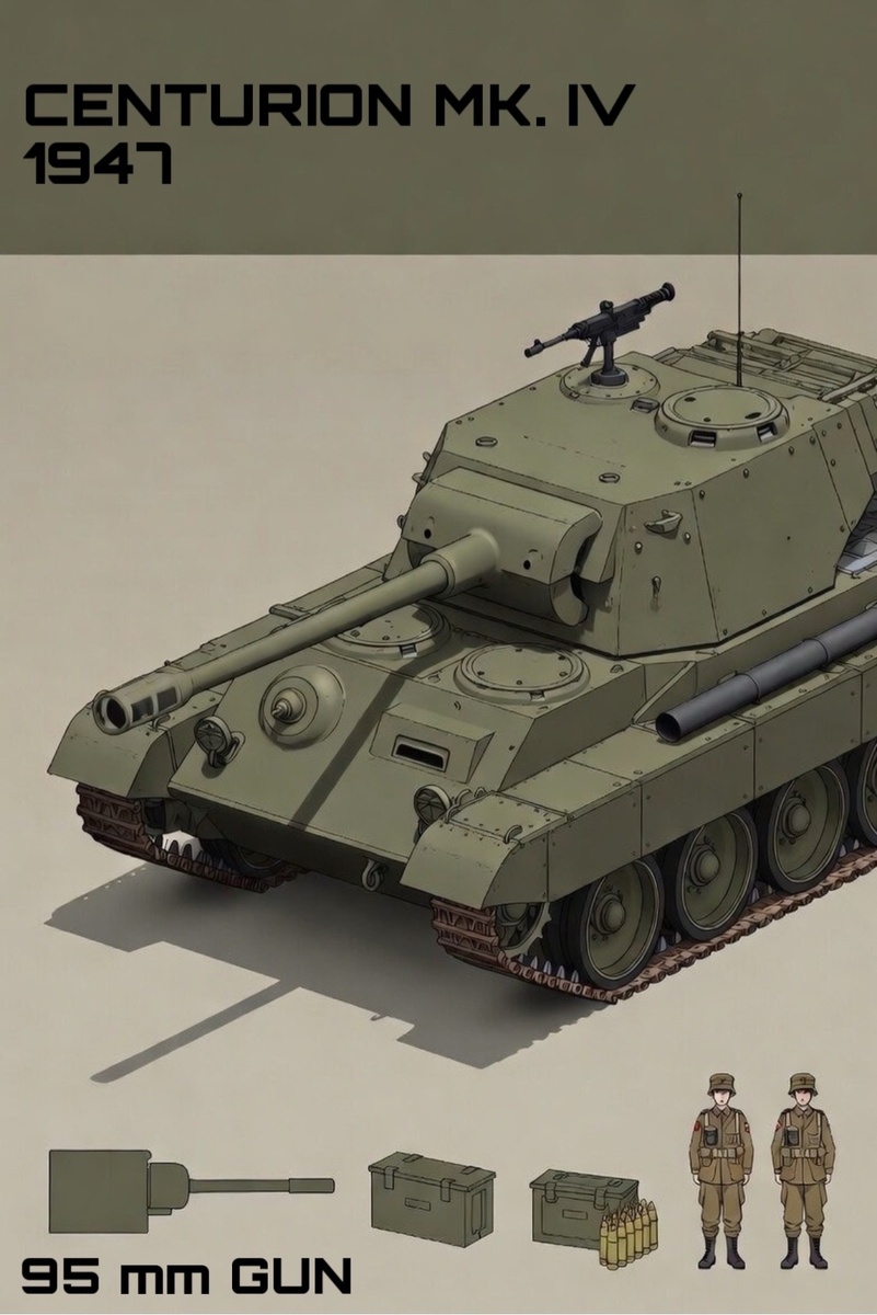 Так по версии ИИ должен был выглядеть Centurion Mk. IV. 