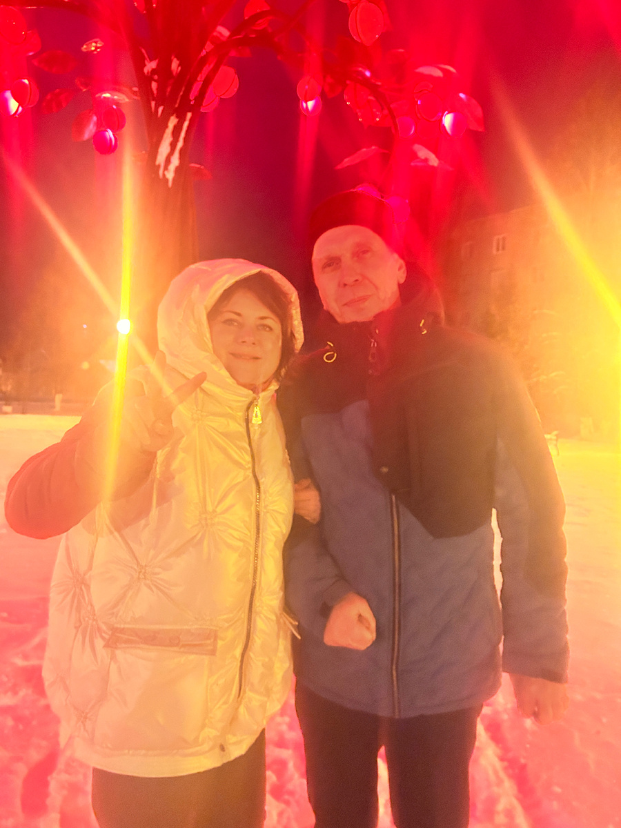 С мужем в новогоднюю ночь