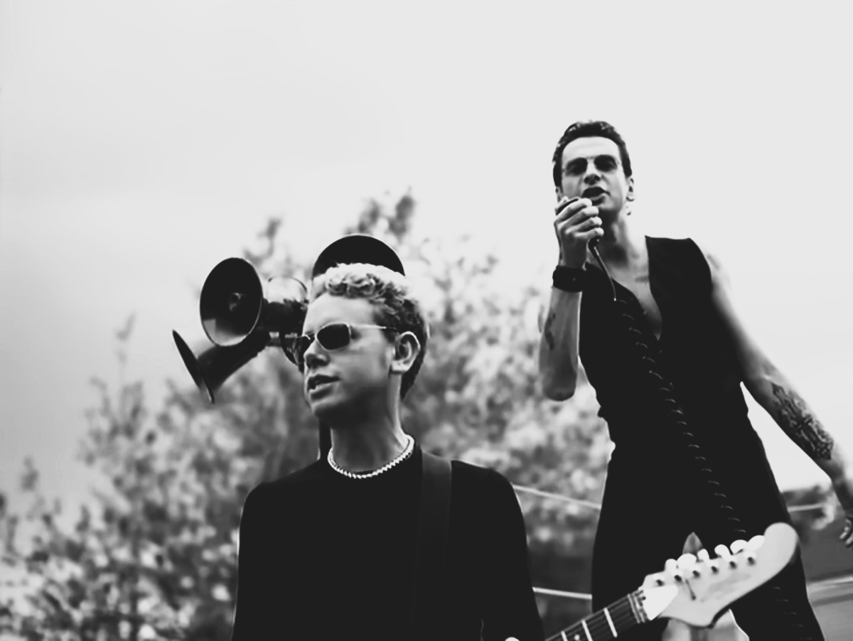 Edited image from the Depeche Mode videoclip