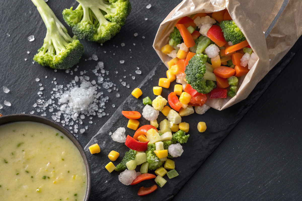 Замороженные овощи — для всех, кто хочет питаться полноценно без лишних денег и времени на готовку. Особенно актуально зимой и ранней весной, когда свежие овощи либо дороги