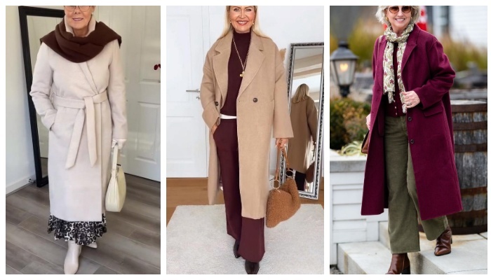 Стиль после 50: элегантные образы с пальто, которые освежают