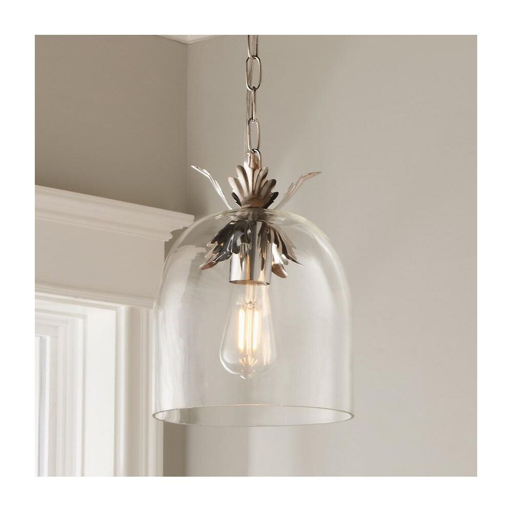 Серебряный подвесной светильник “Акант”