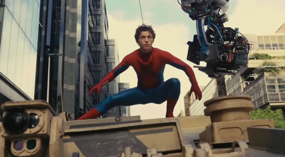 Кадр со съемок фильма «Человек-паук: Совершенно новый день» (2026) / Фото: YouTube/sonypictures  📷
