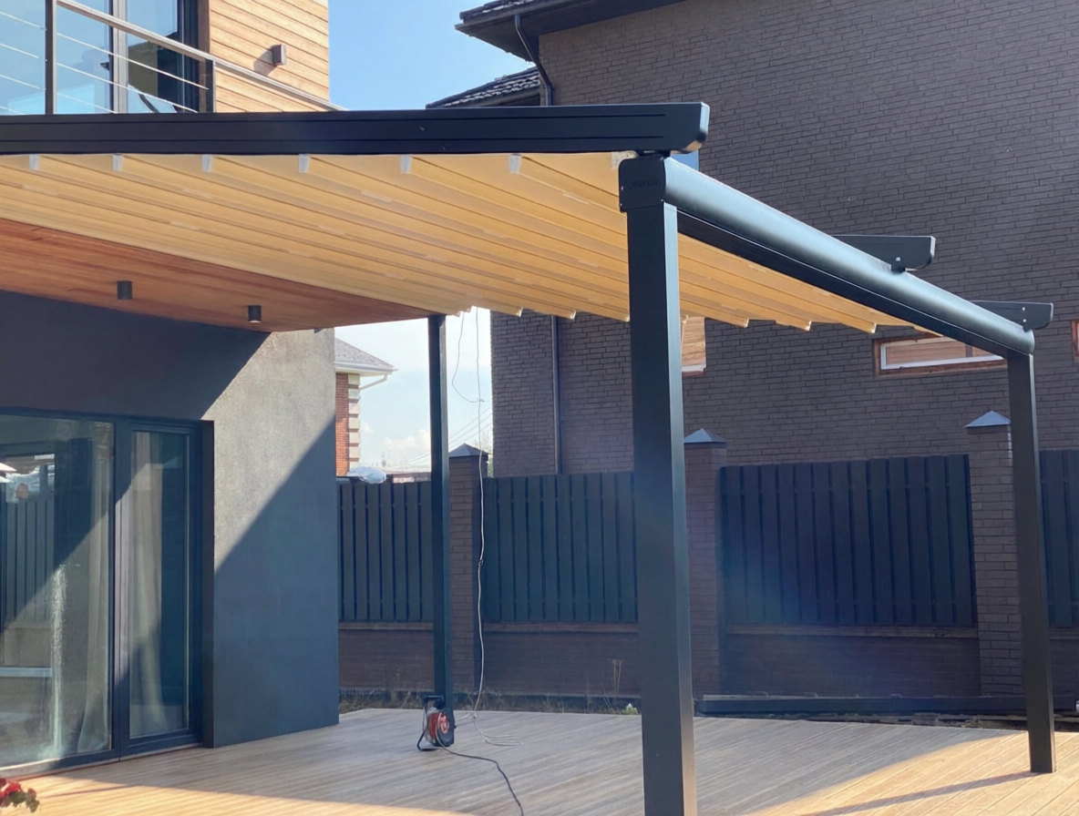 Пергола с крышей