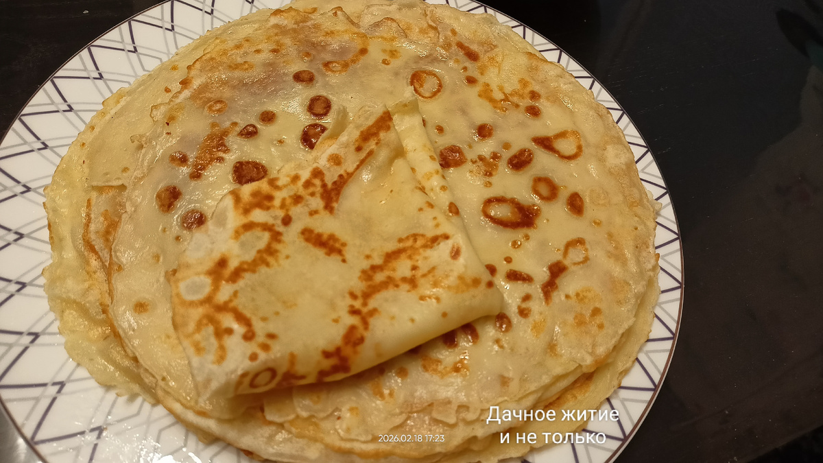 Блины на молоке 