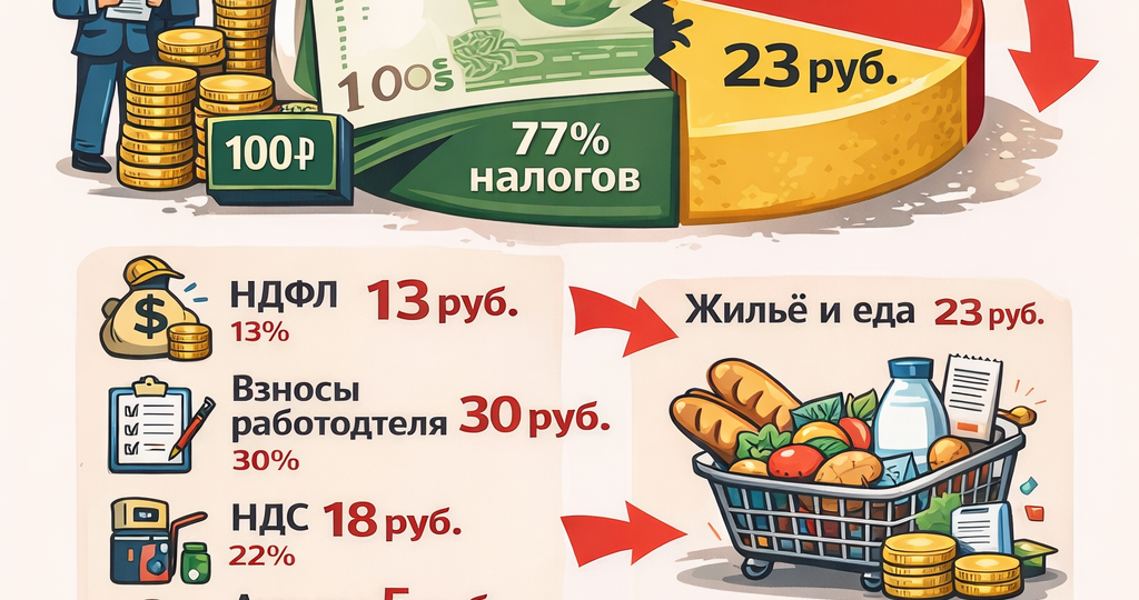 Сколько налогов платят работающие люди в России: реальная картина