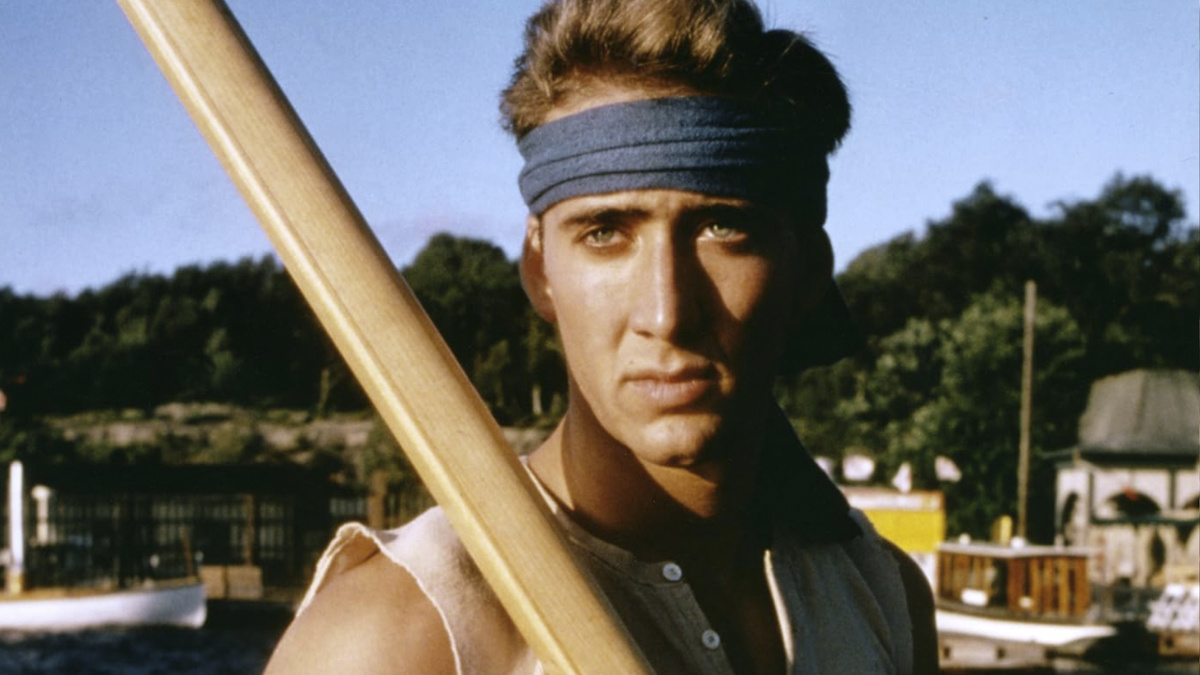 Кадр из фильма "Человек в синем" (Николас Кейдж)