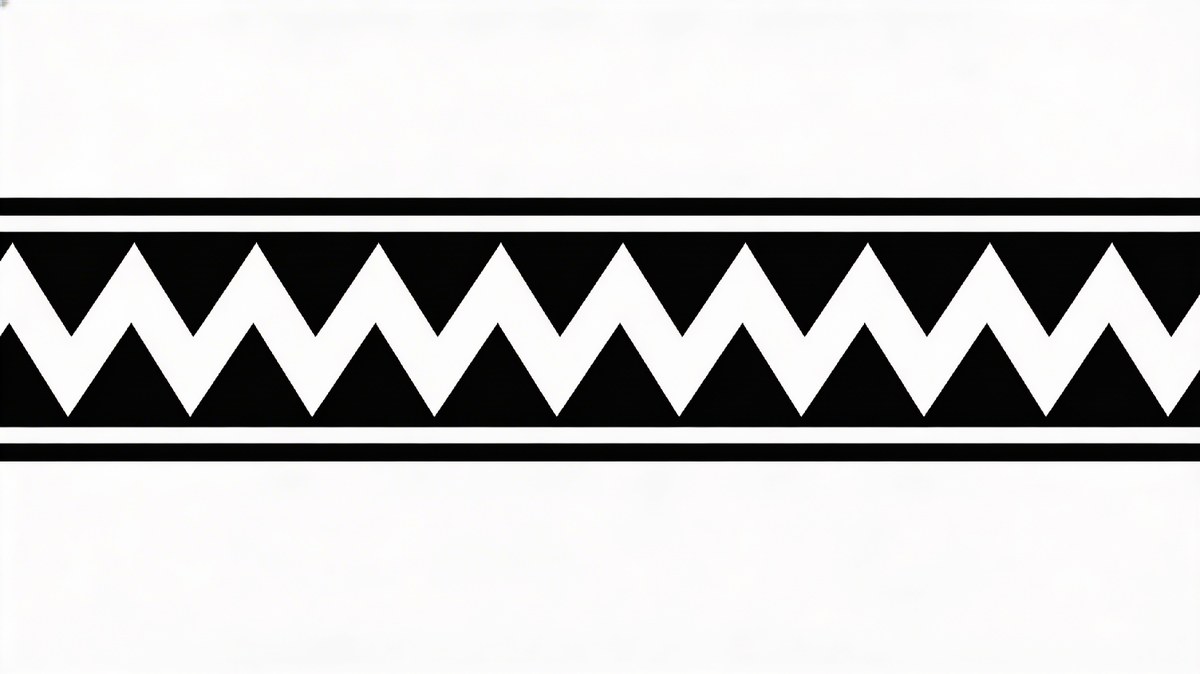 Акульи Зубы полинезия тату