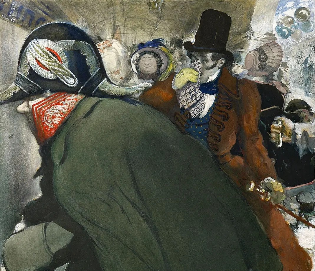 Нос. Рисунок Л. Бакста, 1904