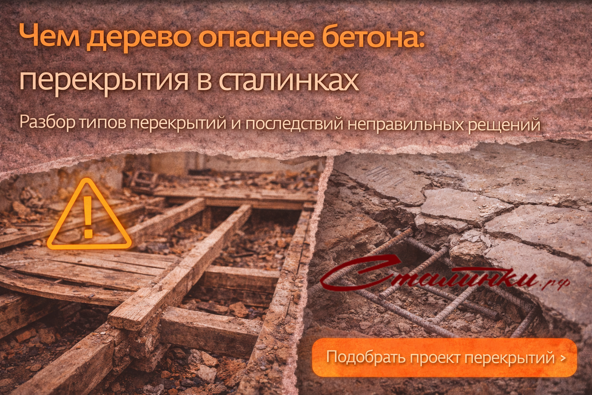 Перекрытия в сталинках - Сталинки.рф