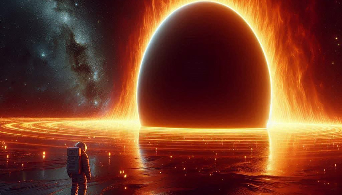 Согласно квантовой механике, у горизонта чёрной дыры может возникать стена из высокоэнергетических частиц – «огненная стена». Она сжигает всё, что падает внутрь, разрушая гладкое пространство-время Эйнштейна.