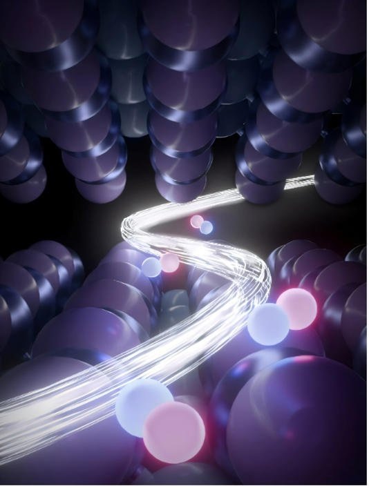    Схематическое изображение отрицательного преломления экситона.