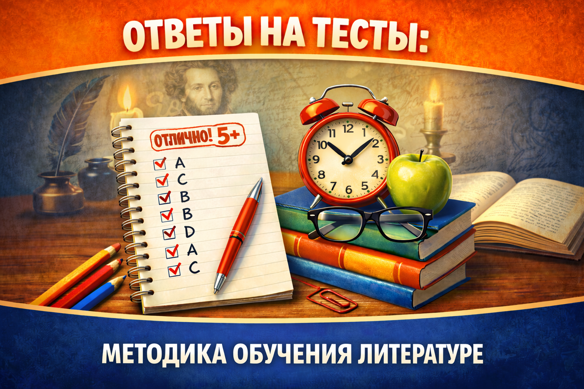Методика обучения литературе: вопросы и правильные ответы для тестов и экзаменов - Синергия