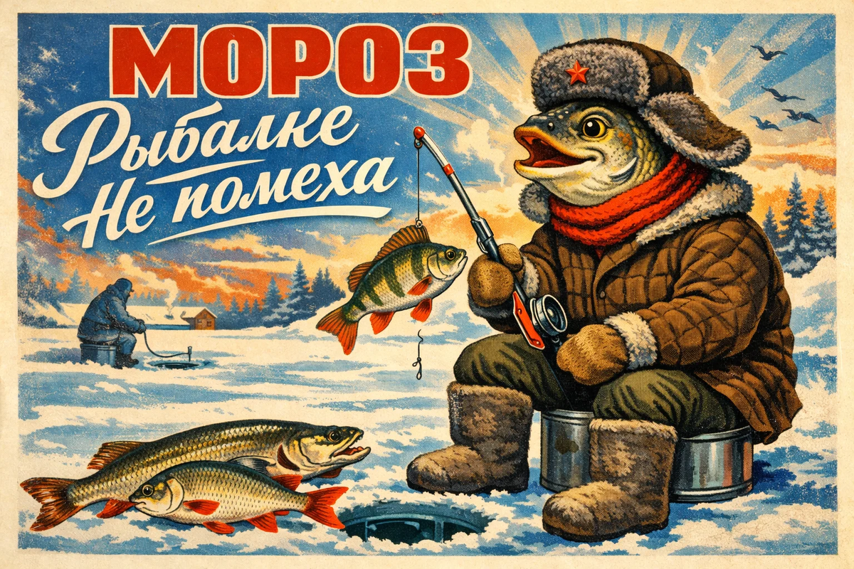 Мороз рыбалке не помеха #рыбалкавмороз