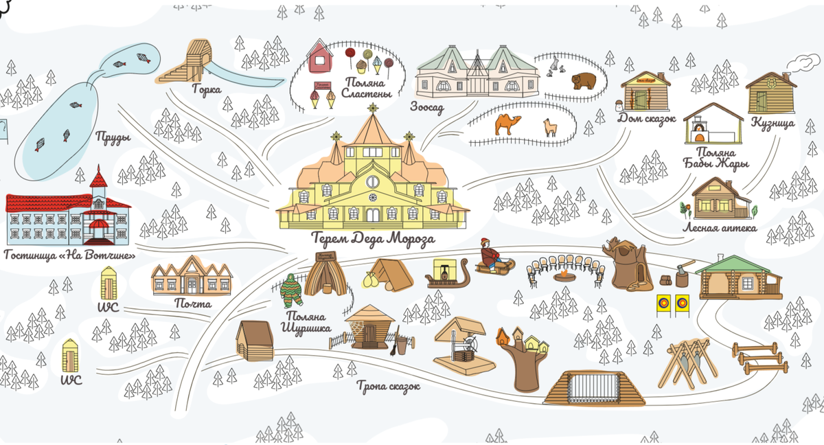 Карта Вотчины деда Мороза