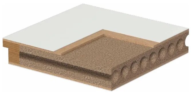 Трубчатое ДСП (Как выглядит материал внутри)