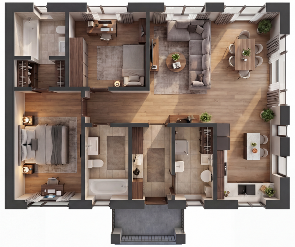 Проект Тулон, 90 кв.м.