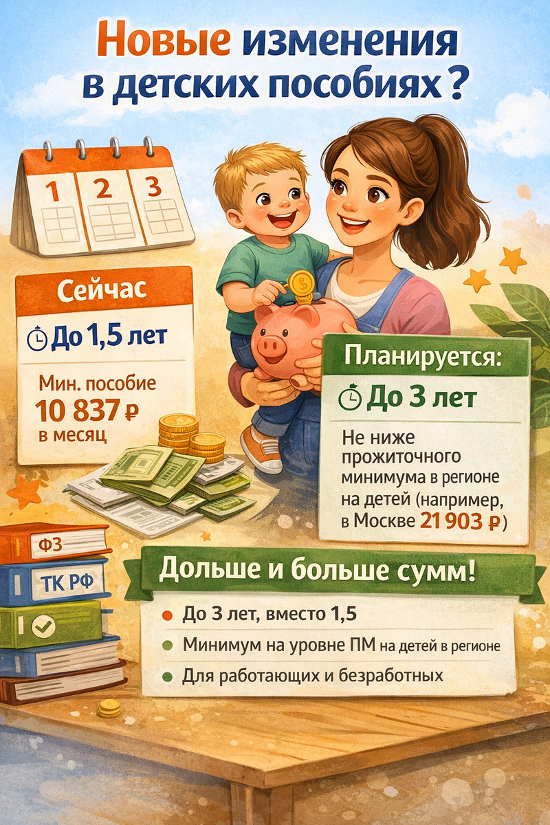 Детские пособия хотят повысить и продлить