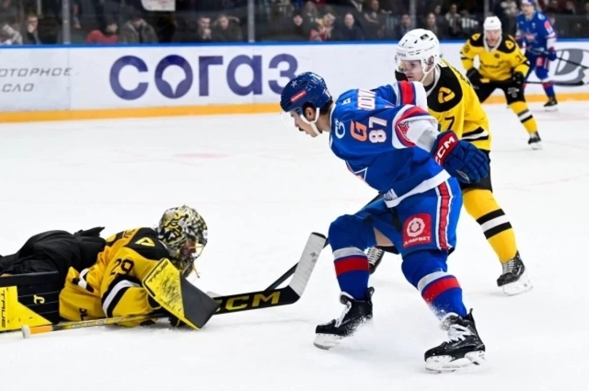    Петербургский СКА уступил в серии буллитов «Северстали»