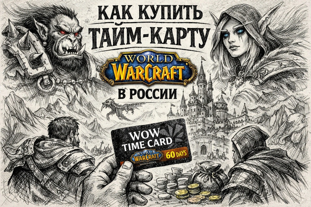 Обложка Как купить тайм-карту World of Warcraft в России