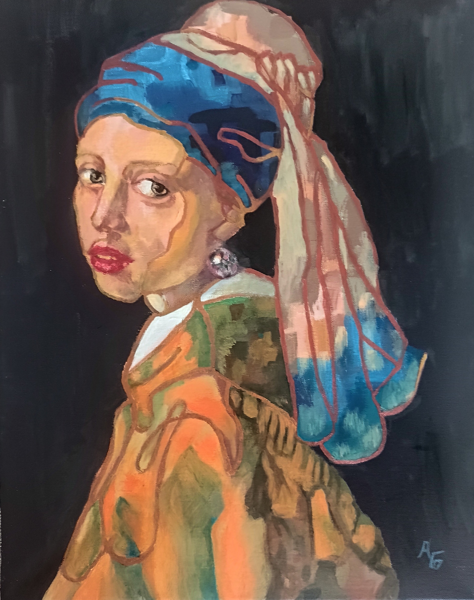 Картина в авторском стиле. Нарисовала - Быкова А. С. 