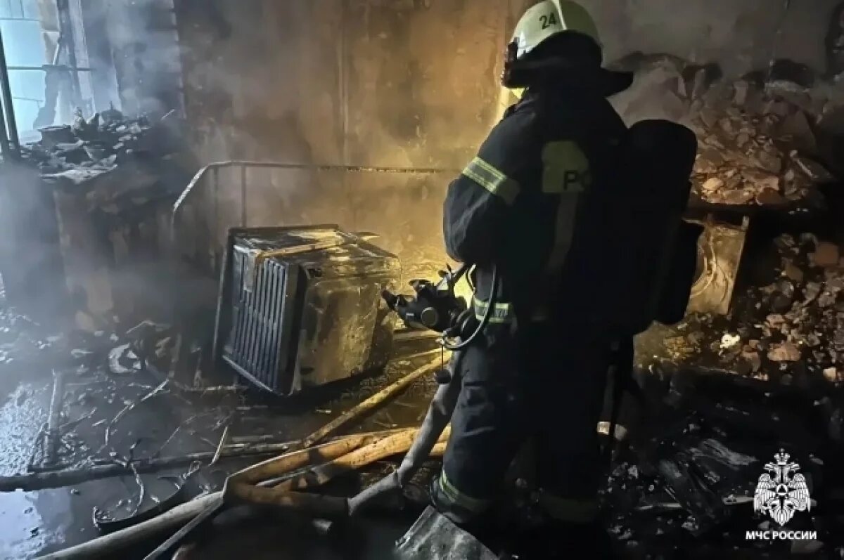    В МЧС показали последствия пожара в омской многоэтажке в «Кузьминках»
