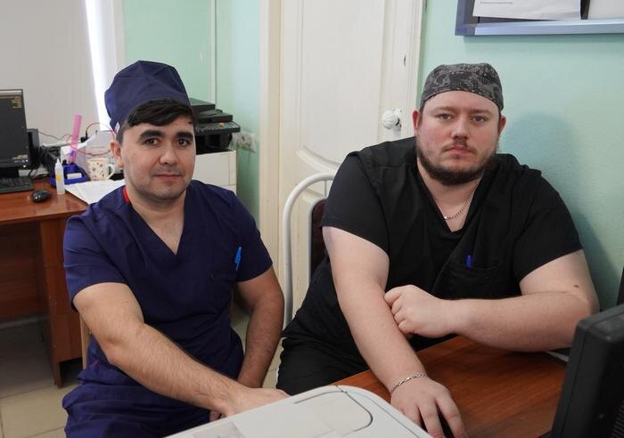 Спасшие пациента врачи. Фото © VK / КГБУЗ ККБСМП Барнаул