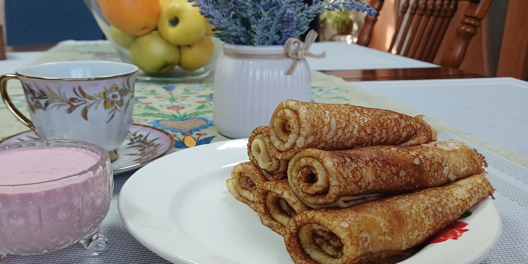 Блинчики яблочные.