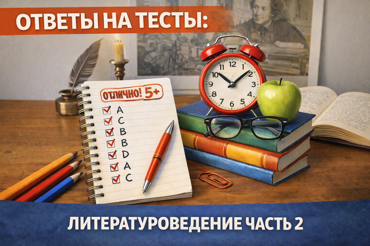Литературоведение Часть 2: вопросы и правильные ответы для тестов и экзаменов - Синергия