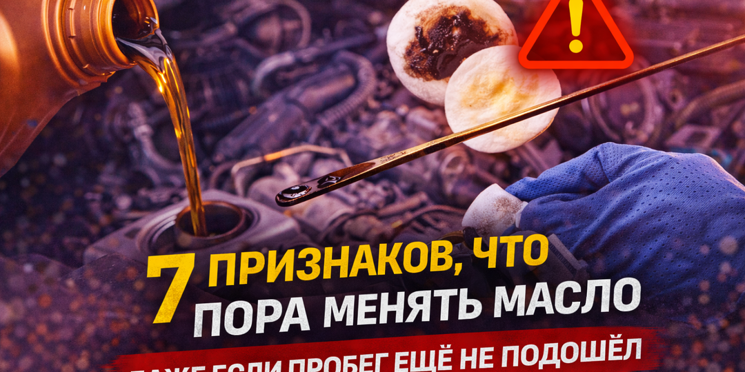 7 признаков, что масло в двигателе пора менять (даже если пробег ещё «не подошёл»)
