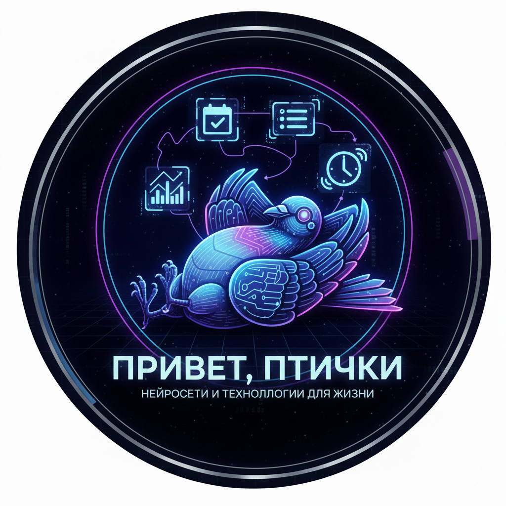 #приветптички #продуктивность #нейросети #таймменеджмент #лайфхаки #саморазвитие #технологиидляжизни
