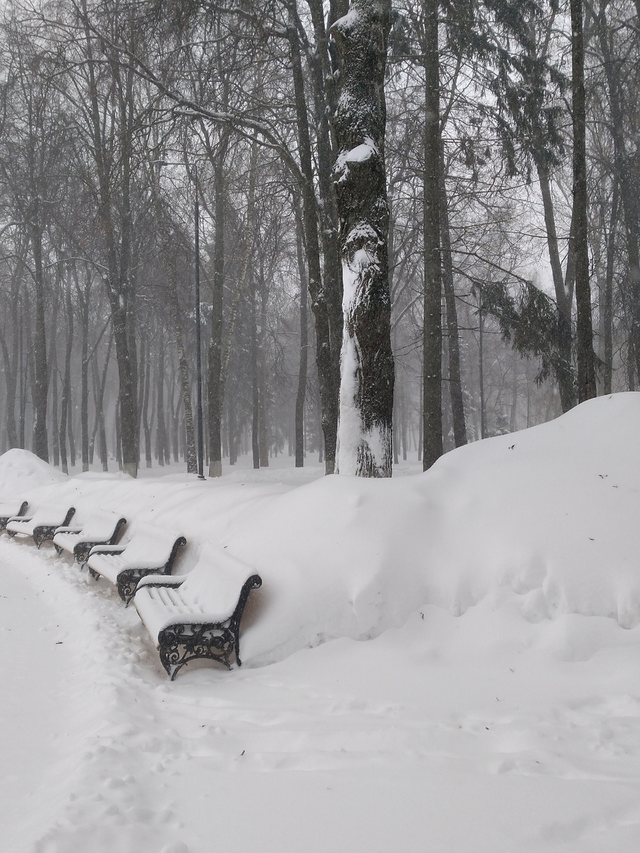 Снежные барханы.
