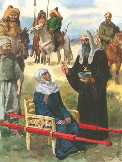 Исцеление ханши Тайдуллы московским митрополитом