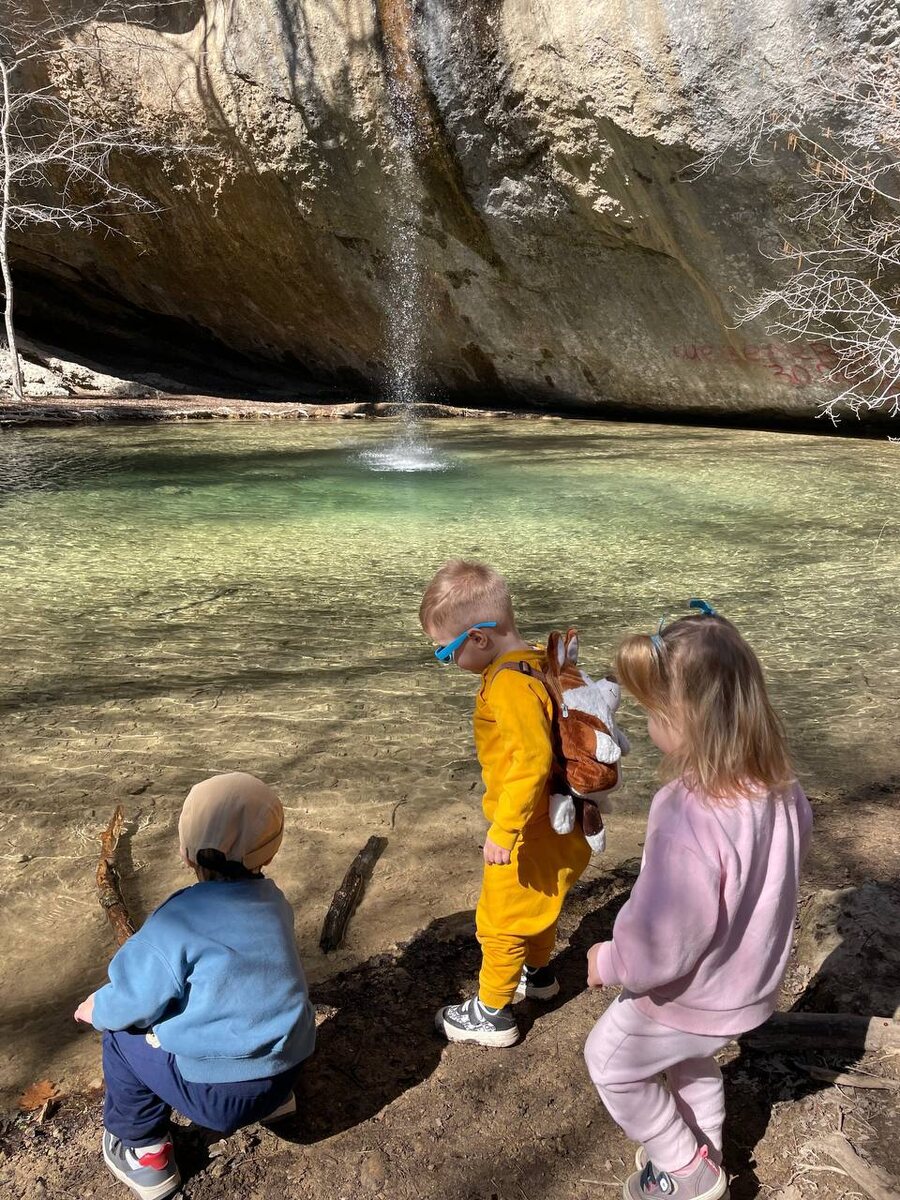 Водопад Козырек, поход с детьми 