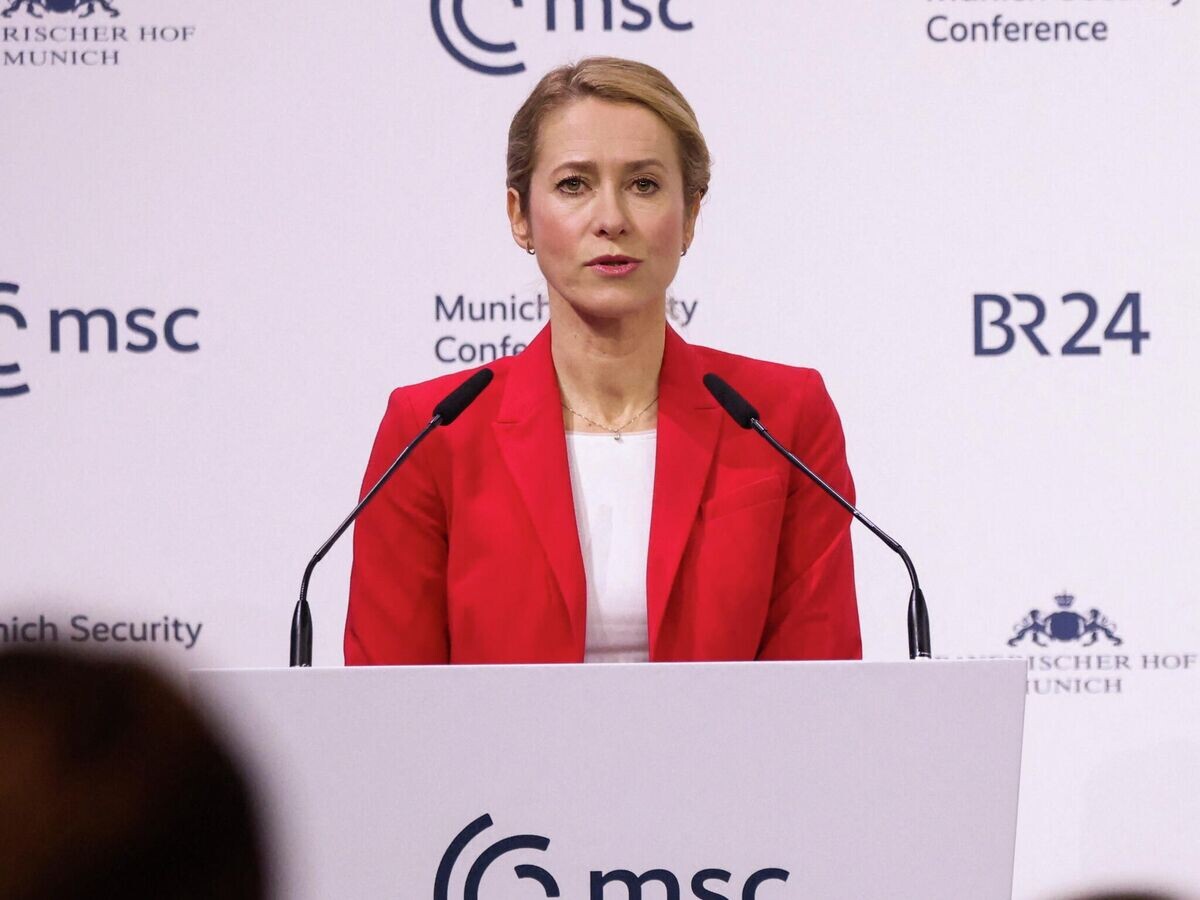    Глава евродипломатии ЕС Кая Каллас выступает на Мюнхенской конференции по безопасности | © REUTERS / Liesa Johannssen
