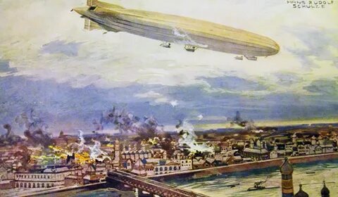 S.L.2. Бомбардировка Варшавы. 1914 год.