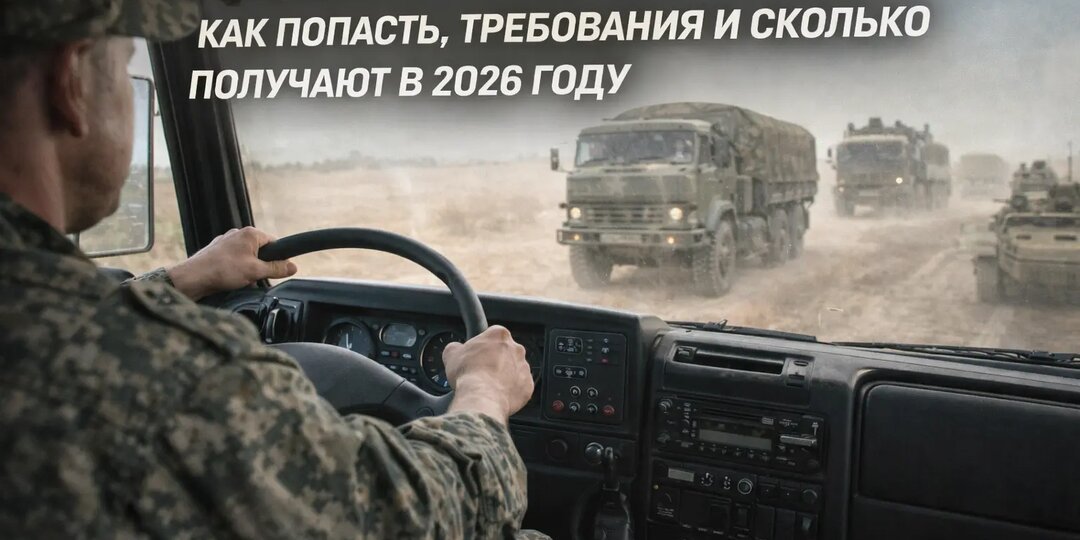 Водитель на СВО по контракту: как попасть, требования и сколько платят в 2026 году