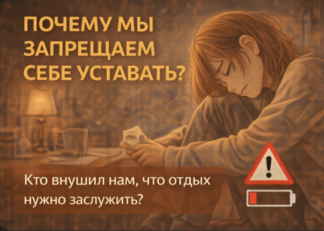 Когда мы перестаём воевать со своей усталостью, она проходит быстрее.