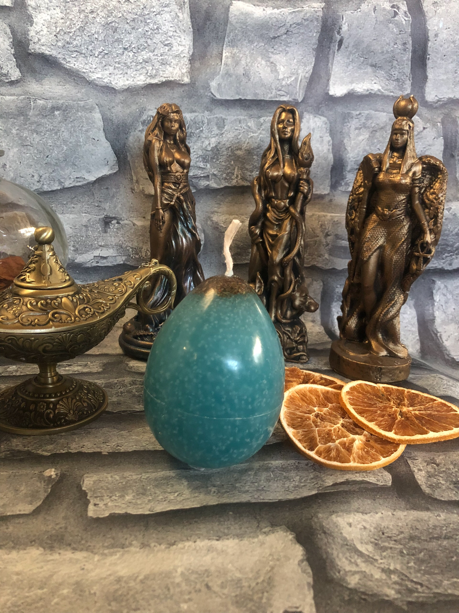 Магическая свеча-яйцо «Выкатка хвори»