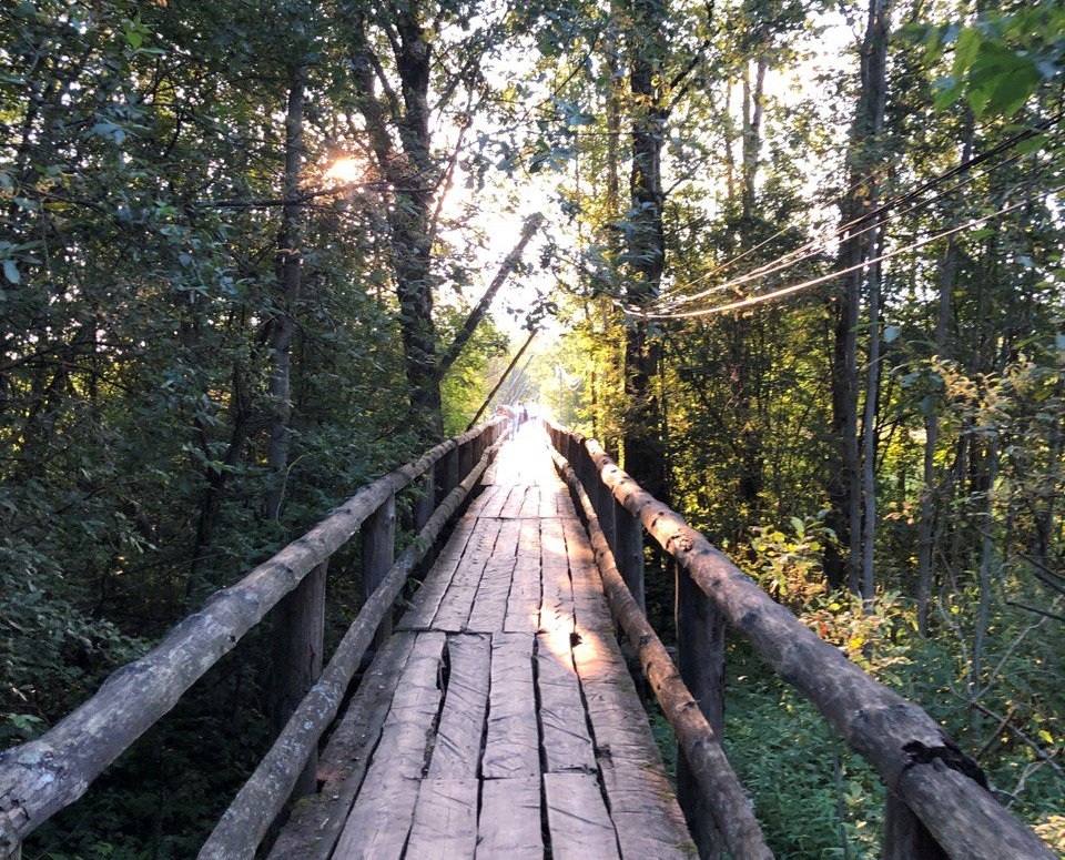 г. Киржач Влдаимирская область. Самый длинный пешеходный мост. Пусть приведёт к ресурсу.