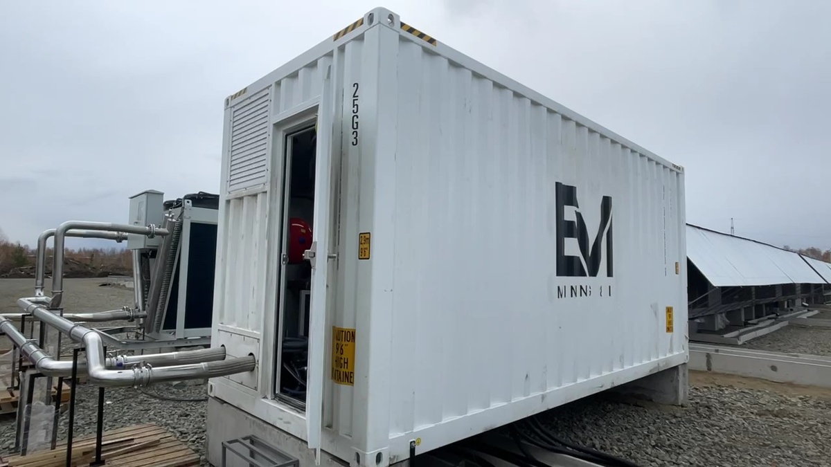 Гидроконтейнер для майнинг устройств с водяным охаждением. АО ЭВИ Глобал Групп. Красноярск