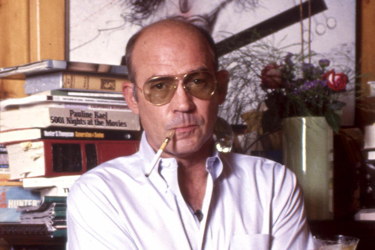 Hunter S. Thompson at his ranch in Colorado in 1990. (Paul Harris / Getty Images file) © Paul Harris