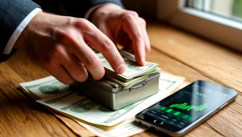 Диверсификация: часть средств под процент в банке, часть — в наличных на экстренный случай.